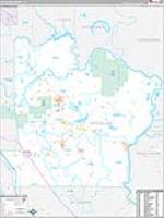 Avoyelles Parish (), La Carrier Route Wall Map