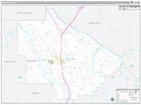 Bacon, Ga Carrier Route Wall Map