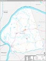 Ballard, Ky Carrier Route Wall Map