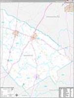 Bamberg, Sc Carrier Route Wall Map