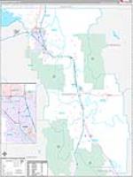 Bannock, Id Carrier Route Wall Map