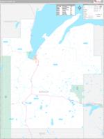 Baraga, Mi Carrier Route Wall Map