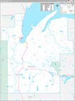 Baraga, Mi Carrier Route Wall Map