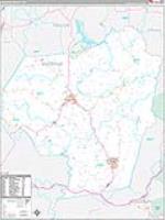 Barbour, Wv Carrier Route Wall Map