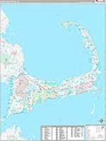 Barnstable, Ma Carrier Route Wall Map