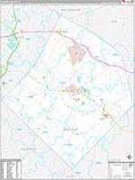 Bastrop, Tx Carrier Route Wall Map