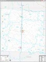 Bates, Mo Carrier Route Wall Map