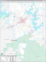 Baxter, Ar Carrier Route Wall Map