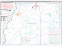 Beauregard Parish (), La Carrier Route Wall Map