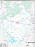 Bedford, Va Carrier Route Wall Map