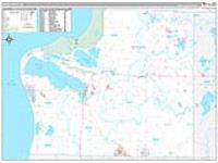 Benzie, Mi Carrier Route Wall Map
