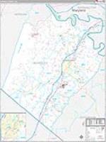 Berkeley, Wv Carrier Route Wall Map