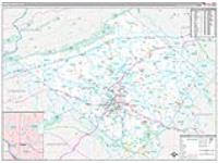 Berks, Pa Carrier Route Wall Map