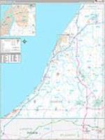 Berrien, Mi Carrier Route Wall Map