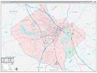 Bibb, Ga Carrier Route Wall Map