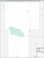 Billings, Nd Carrier Route Wall Map