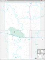 Billings, Nd Wall Map Zip Code