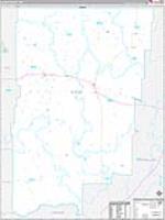 Blaine, Mt Carrier Route Wall Map