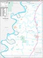 Bolivar, Ms Carrier Route Wall Map