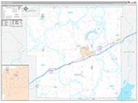 Bond, Il Carrier Route Wall Map