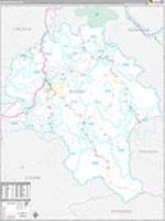 Boone, Wv Carrier Route Wall Map