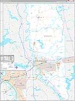 Bossier Parish (), La Carrier Route Wall Map