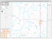 Bourbon, Ks Carrier Route Wall Map