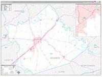 Bourbon, Ky Carrier Route Wall Map