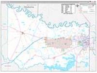 Bowie, Tx Carrier Route Wall Map