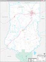Bradley, Ar Carrier Route Wall Map