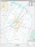 Bradley, Tn Carrier Route Wall Map