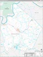Breckinridge, Ky Carrier Route Wall Map