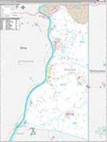 Brooke, Wv Carrier Route Wall Map