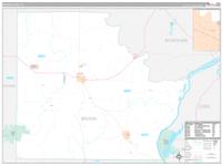 Brown, Il Wall Map Zip Code