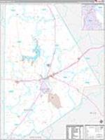 Brown, Tx Carrier Route Wall Map