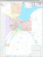 Brown, Wi Carrier Route Wall Map