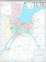 Brown, Wi Carrier Route Wall Map