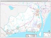 Brunswick, Nc Carrier Route Wall Map