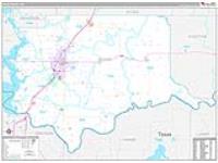 Bryan, Ok Carrier Route Wall Map