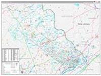 Bucks, Pa Carrier Route Wall Map