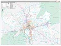 Buncombe, Nc Carrier Route Wall Map