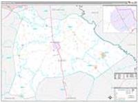Burke, Ga Carrier Route Wall Map