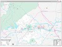 Burke, Nc Carrier Route Wall Map