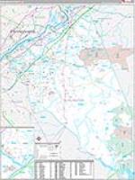 Burlington, Nj Wall Map Zip Code