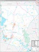 Burnet, Tx Carrier Route Wall Map