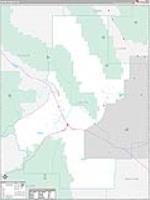 Butte, Id Wall Map Zip Code