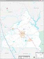 Butts, Ga Carrier Route Wall Map
