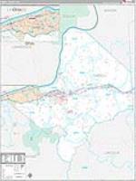 Cabell, Wv Carrier Route Wall Map