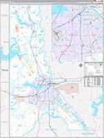Caddo Parish (), La Carrier Route Wall Map