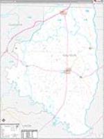 Calhoun, Ar Carrier Route Wall Map